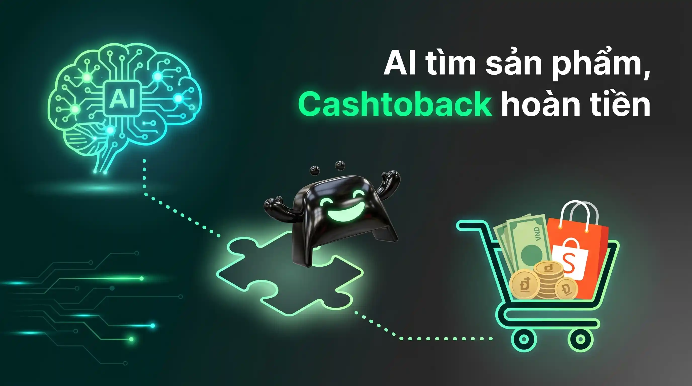 ChatGPT, Gemini và mua hàng Shopee — vẫn cần cashback qua CashToBack