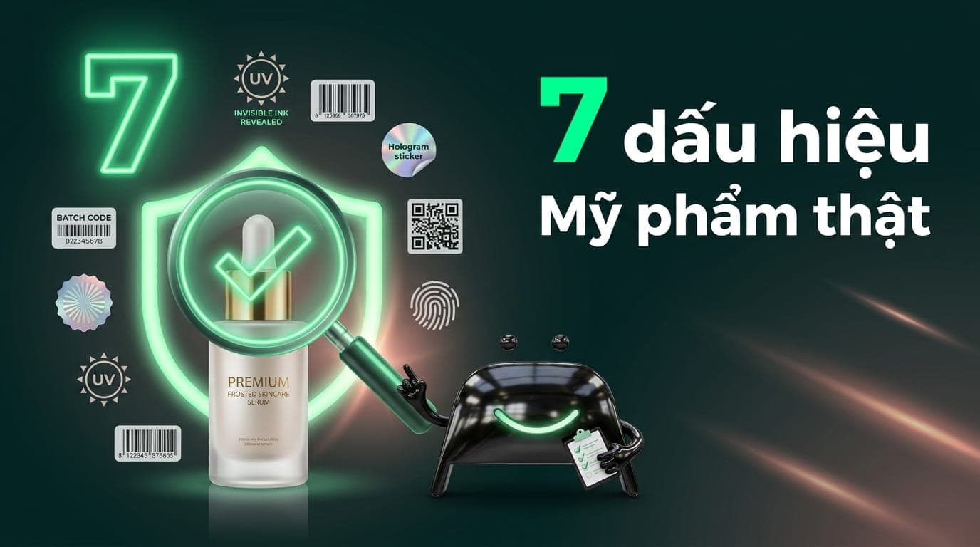 Mỹ phẩm chính hãng — 7 dấu hiệu nhận biết hàng giả và 4 sàn CashToBack uy tín tại Việt Nam 2026