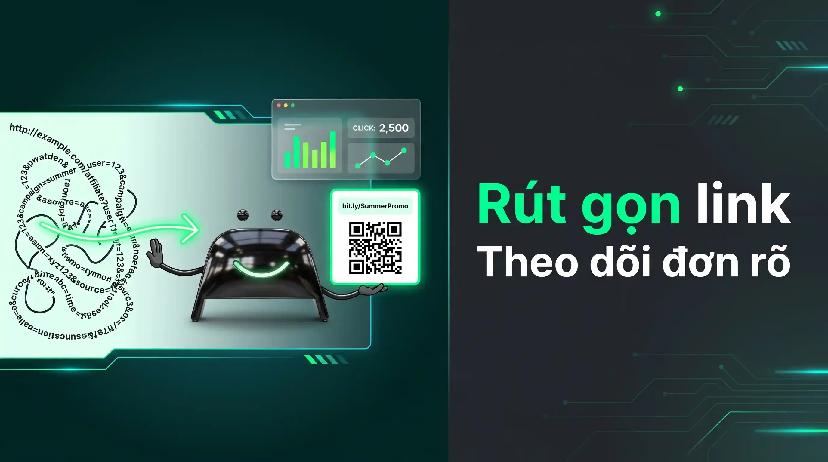 Rút gọn link affiliate và theo dõi đơn hàng minh bạch