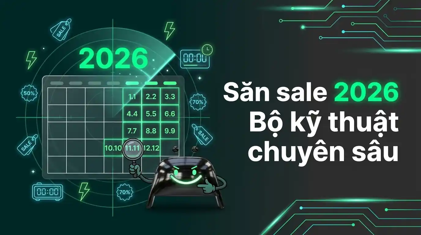 Bộ kỹ thuật săn sale hiệu quả 2026 cho Shopee, Lazada, TikTok Shop tại Việt Nam