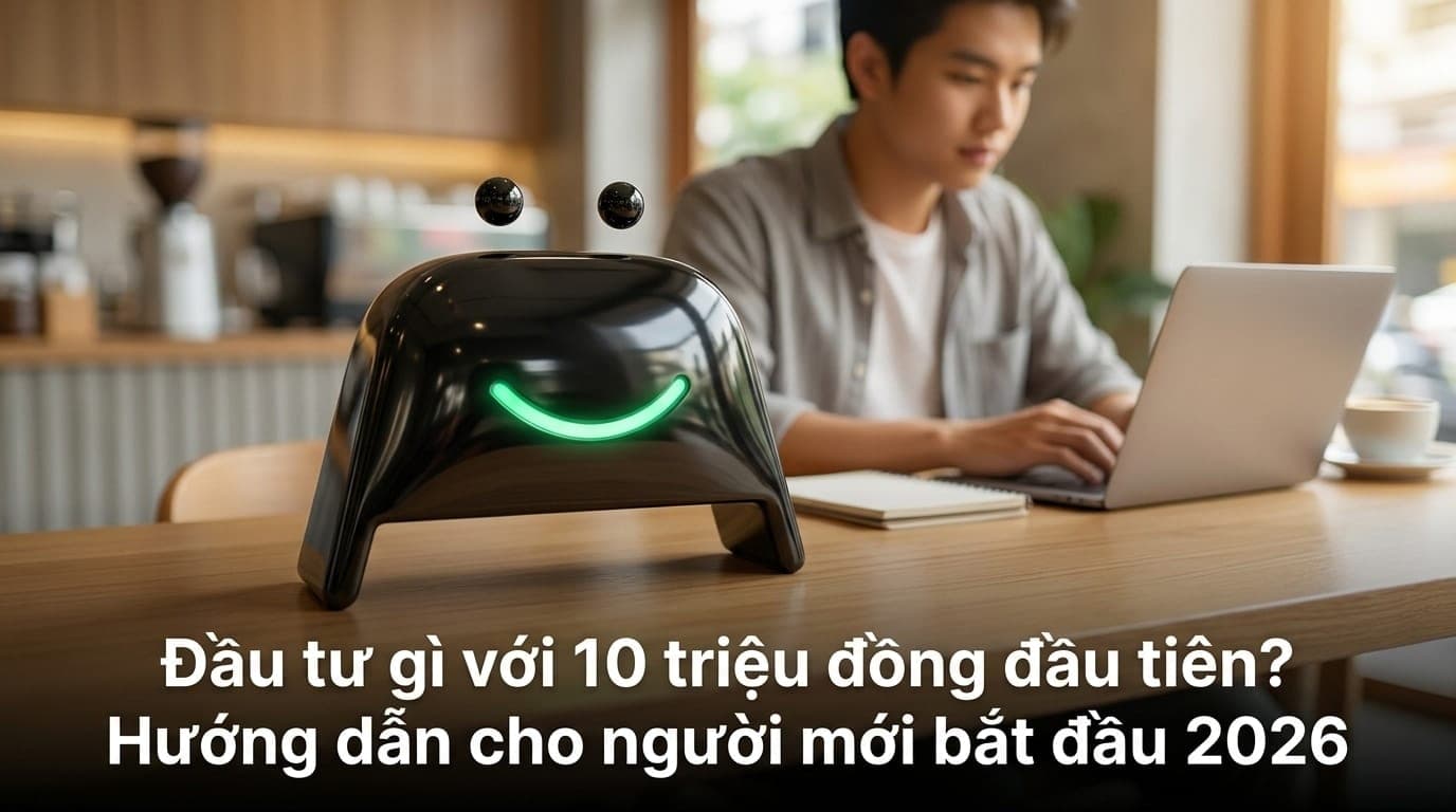 Người trẻ Việt Nam đang cân nhắc quản lý tài chính và đầu tư 10 triệu đồng đầu tiên một cách thông minh và hiệu quả tại quán cà phê.