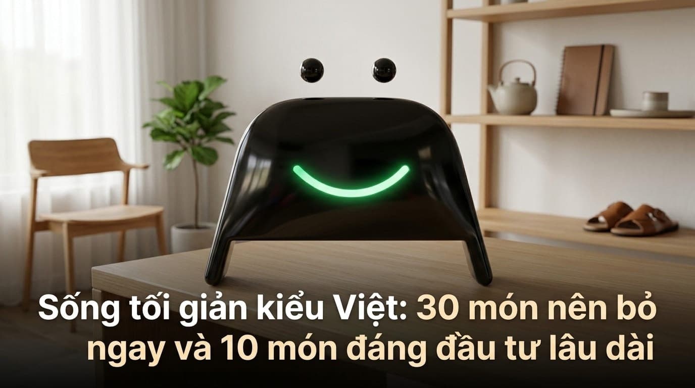Một không gian sống tối giản, thoáng đãng tại căn hộ ở Việt Nam với những món đồ chất lượng, bền bỉ, gợi cảm giác bình yên.